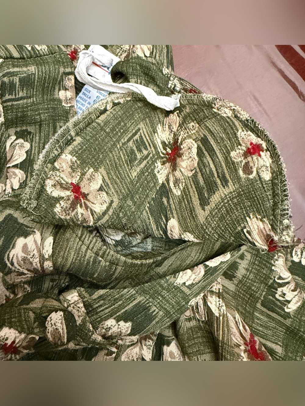 Westport LTD Vintage Green Cream Floral SZ 6 Countrycore Prairie Boho 90’s Dress - Picture 9 of 11